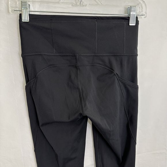 Lululemon Women's Fast Free High Rise Tight 19'' Black Size 4 EUC - Picture 2 of 7